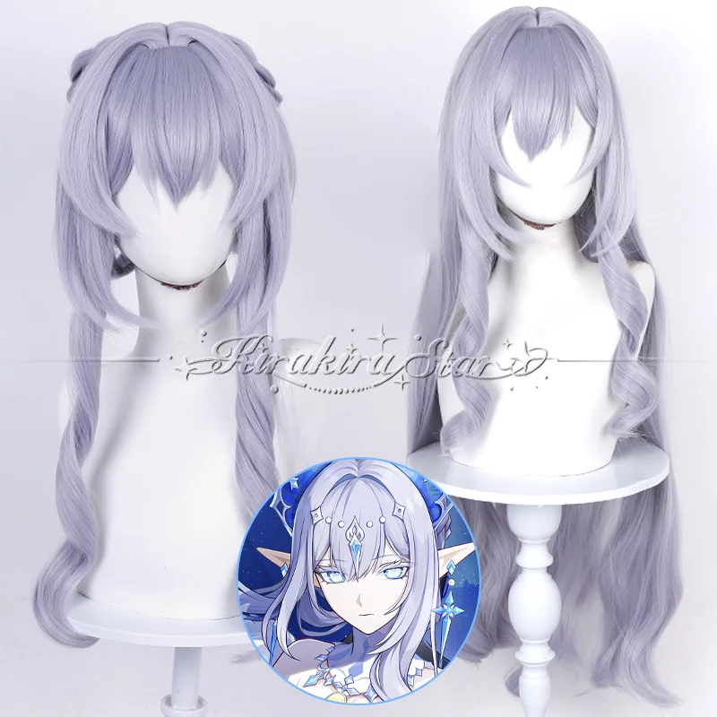Peluca de Cosplay de Tsaritsa de Genshin Impact, Peluca de la Emperatriz del Hielo Anastasia Feodorovna Snezhnaya, Disfraz de Cosplay para Halloween, Carnaval