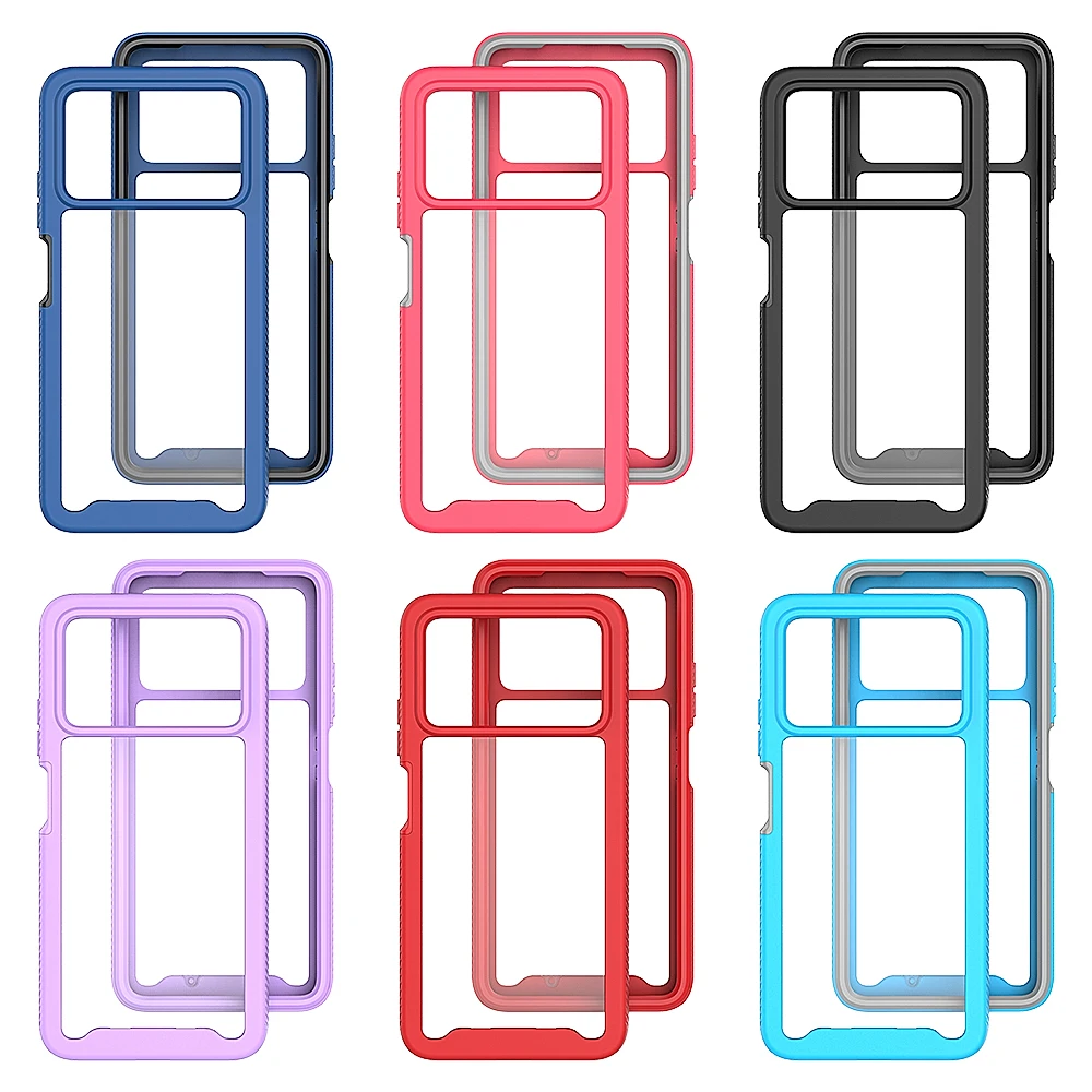 vingarshern Cover Compatible with Xiaomi Poco X4 Pro 5G Custodia e Vetro, Morbido Bordo Case Cover Silicone+Vetro Temperato Posteriore Con Motivo HD,Cellulare Cover Con Cordino,Modèle*06