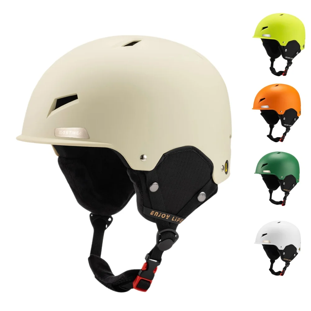 خوذة التزلج Eastinear خفيفة الوزن ومسامية ومضادة للتصادمات ودافئة للرجال والنساء، معدات التزلج في الهواء الطلق للأطفال
