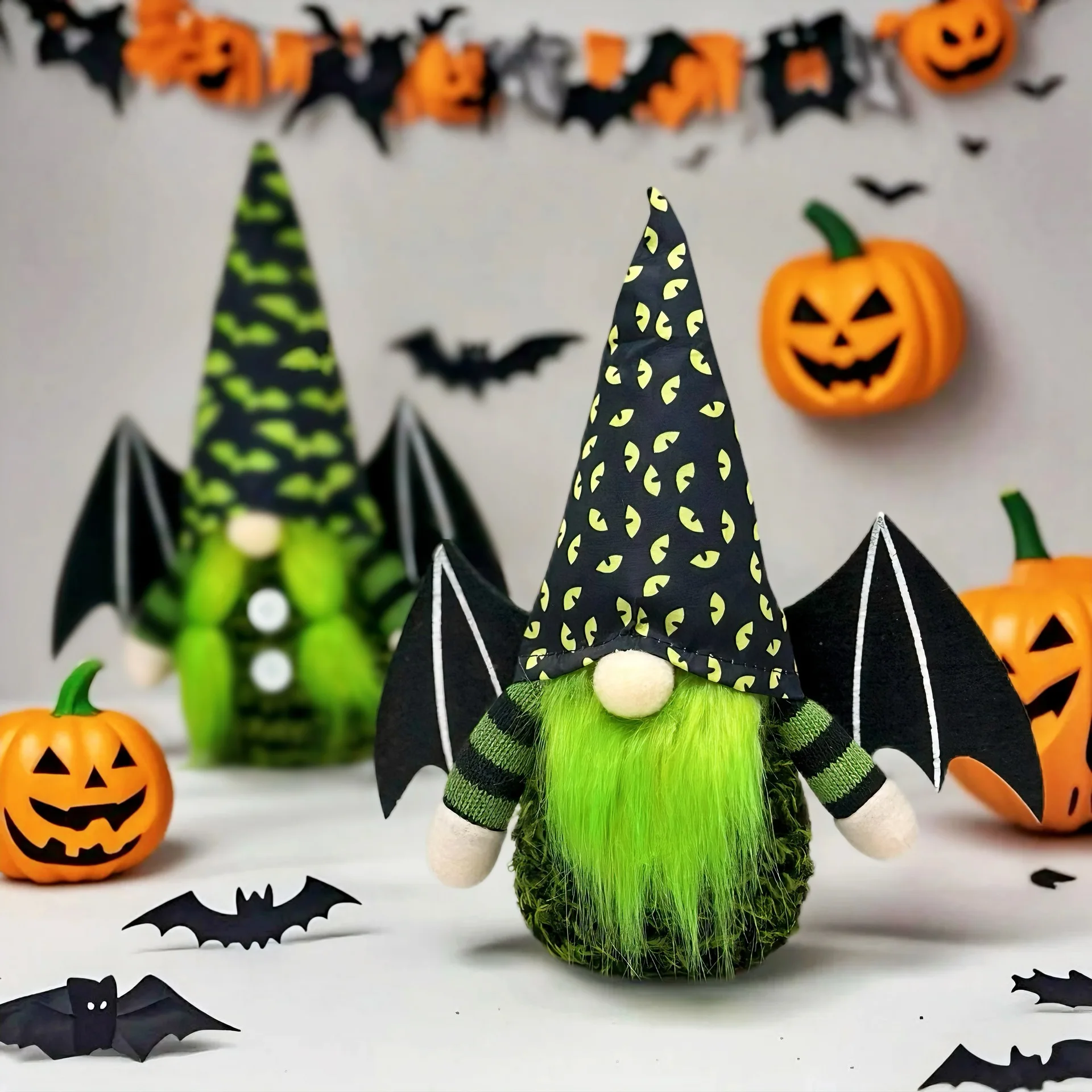 

Halloween Handmade Knitted Dwarf Doll Decorations Festival Dwarf Ornament Faceless Doll Rudolf Doll Festival Home Decoration