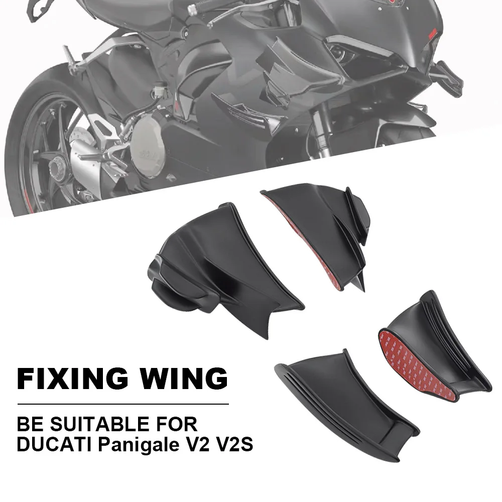 NEW Motorcycle Modified Aerodynamics wing Parts ABS For DUCATI Panigale V2 V2S 2020-2023 Winglets Panels Fixed Wings Fairing Kit