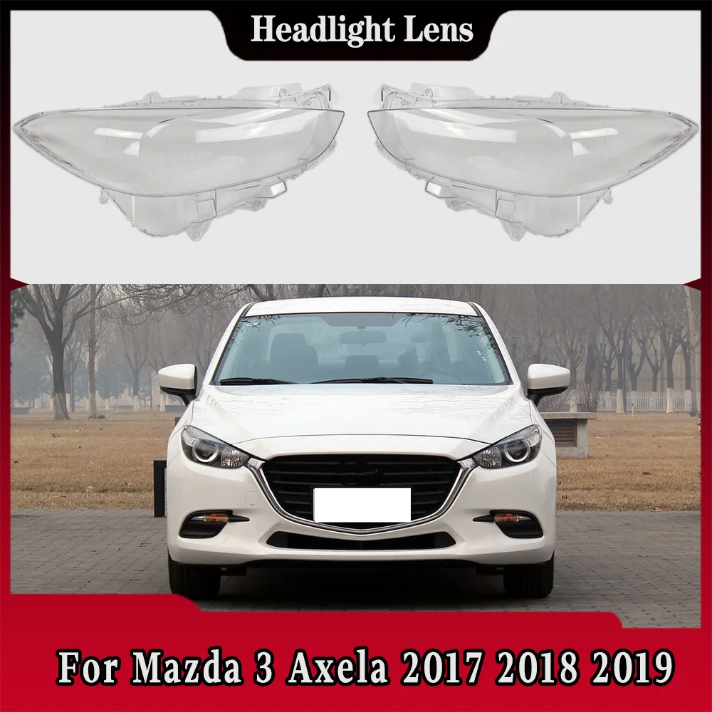 For Mazda 3 Axela 2017 2018 2019 Halogen Headlight Transparent Shell Headlamp Cover Lens Plexiglass Replace The Original
