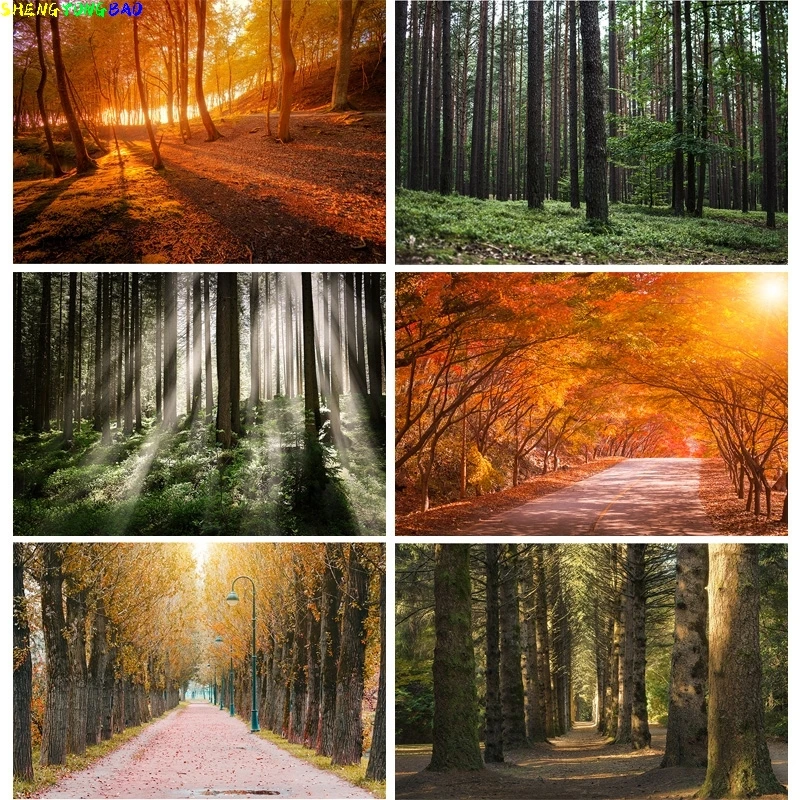 

Green Forest Nature Scenery Photography Background Landscape Portrait Photo Backdrops Studio Props KKL-01