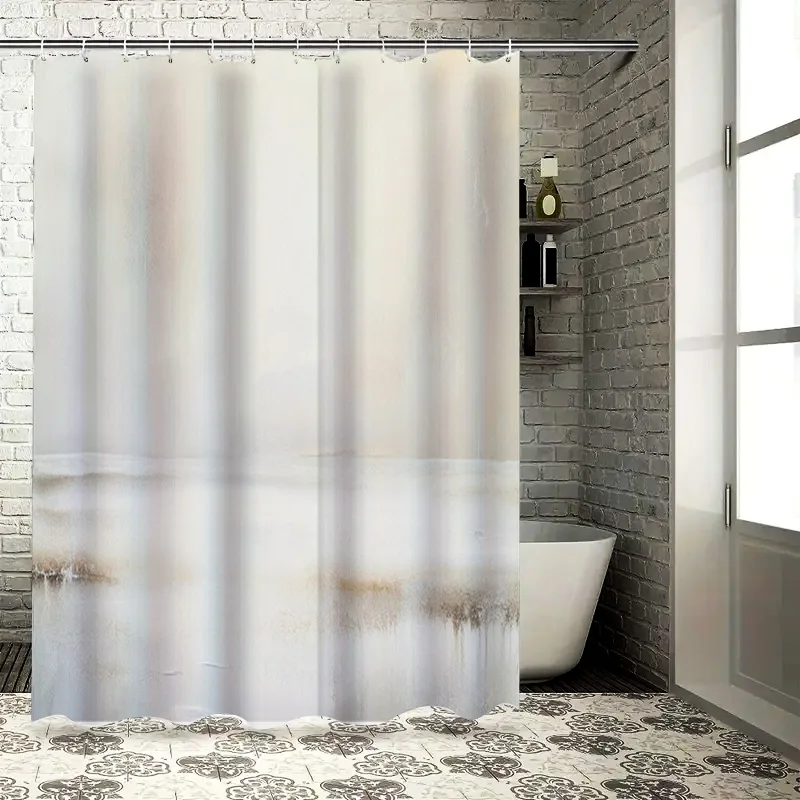 

Занавеска для душа в современном стиле, мягкая водонепроницаемая ткань с сенсорным принтом для домашнего декора