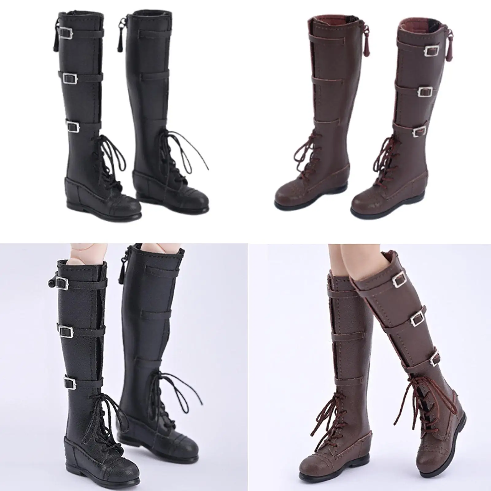 

1/6 Scale Female Doll Shoes Height 8.8cm Collection Miniature High Boots Action Figures Accessories for 12'' Figures Accessory
