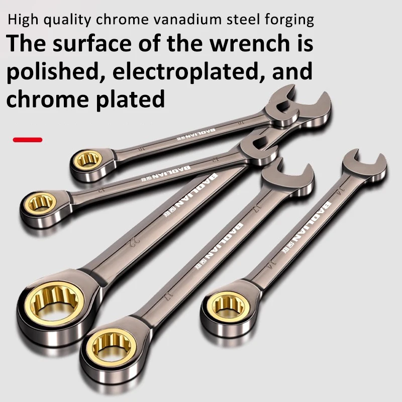 1Pc Universal Torx Wrench Adjustable Torque 6-32mm Ratchet Spanner for Bicycle Motorcycle Car Repair Tools Mechanical Tool