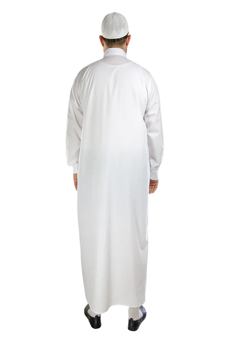 IQRAH Male Linen White Fistan