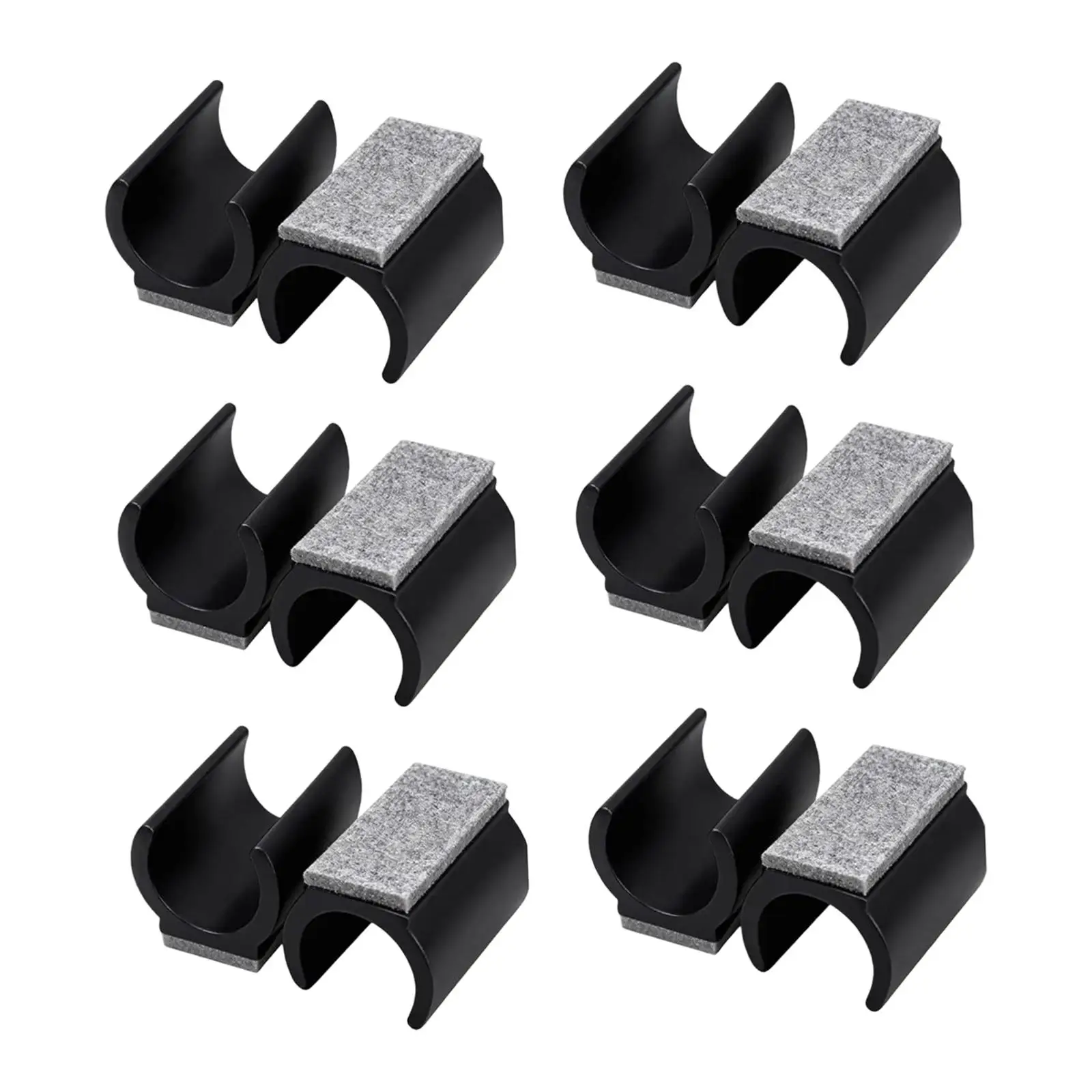 

12Pcs Chair Foot U Shaped Protect Hardwood Floor Easy to Install 25mm No Noise