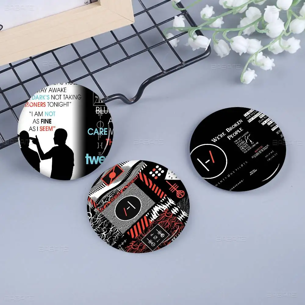 T-Twenty One Pilots Band 58mm Cute Series Pins Funny Badge Interesting Cartoon Animals Brooches Backpack Clothes Gift Accessory