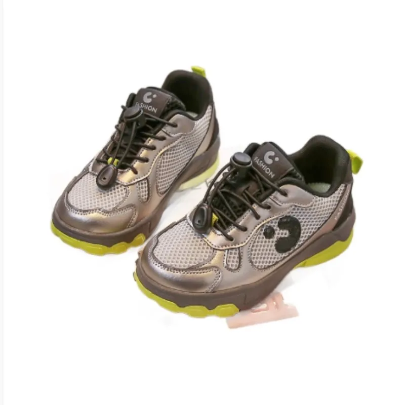 

Children's dad shoes lace up sports shoes 2025 autumn new men's women's non slip fashionable casual student running shoes 26-37