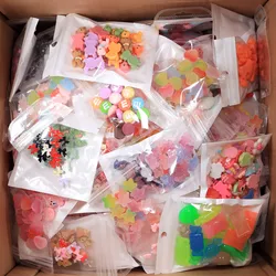 20PCS/50PCS Multi Shape Kawaii Accessories Nail Art Charms Sweet Candy Gummy Bear Lollipop Resin Nail Art Rhinestion Decoration