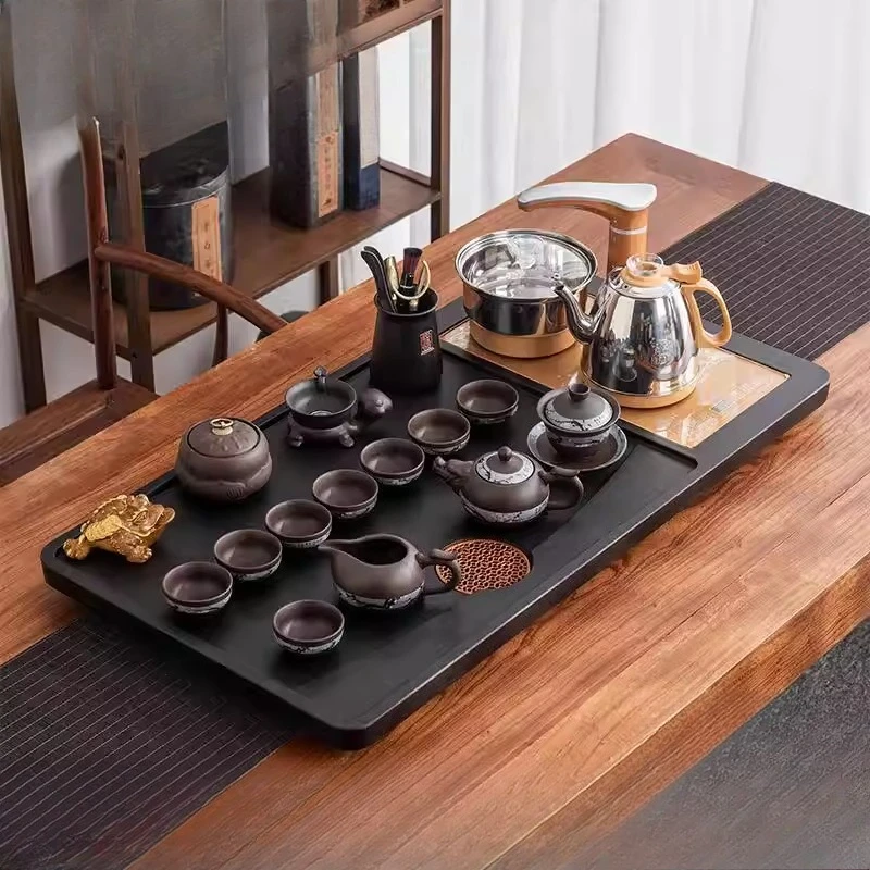 Chinese Kung Fu Tea Tray Hospitality Ceremony Nordic Decorative Serving Tea Tray Living Room Luxury Bandejas Home Decorationgs