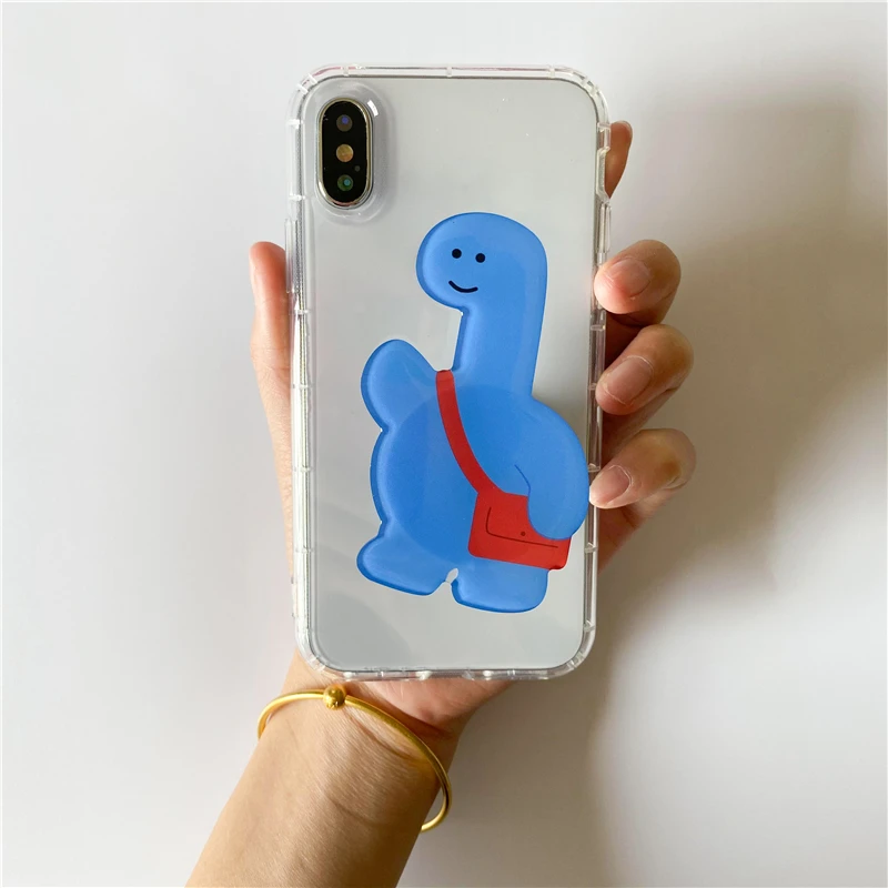 Penyangga Ponsel Beruang Dinosaurus Lucu, Penyangga Universal untuk Bersantai, Aksesoris Cocok untuk IPhone 17 16, Penyangga Soket, Penahan Ponsel