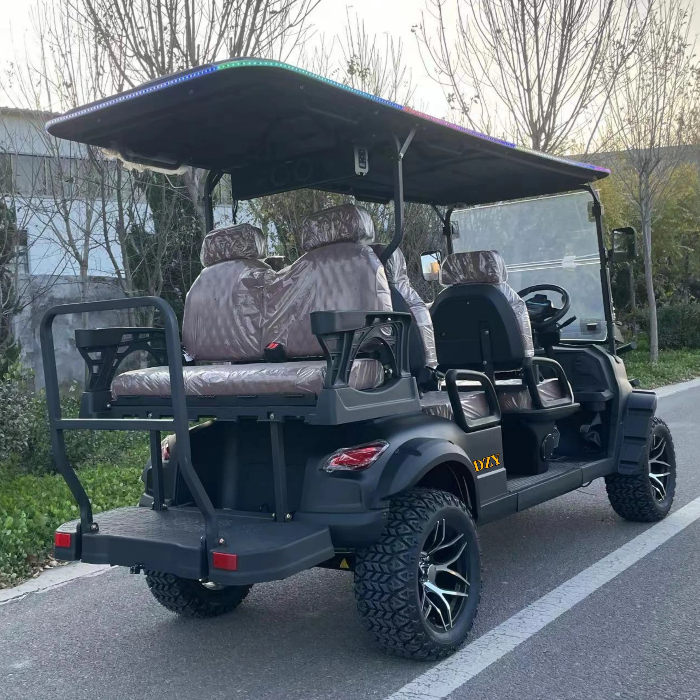 2-4-6-8 Seater Electric Golf Cart Steel Plastic Club Car Buggy Chinese Off-Road Design Electric Golf Cart