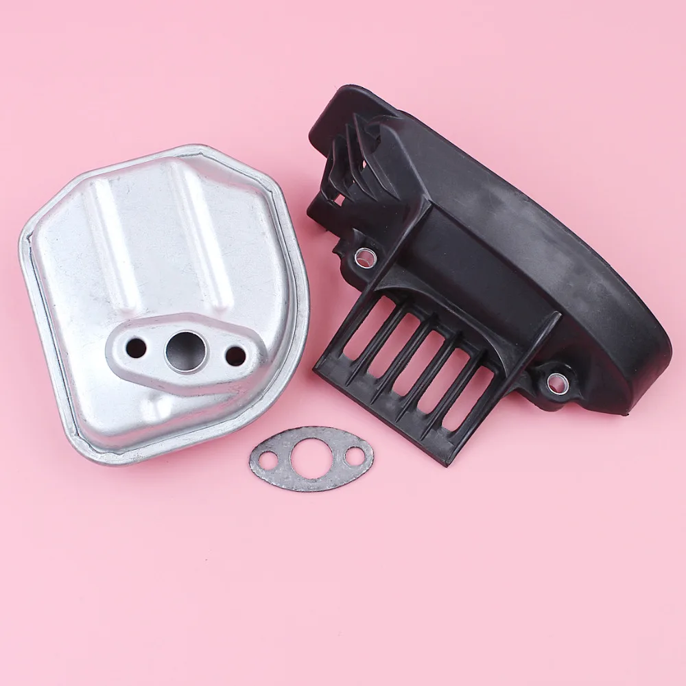 Exhaust Muffler Cover Gasket Kit For Honda GX35 GX35NT HHT35S Trimmer Brush Cutter Lawn Mower Engine Spare Part