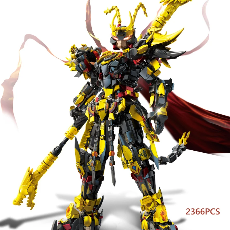 Black Myth Wukong Robot Building Blocks Monkey King Set Adults Mechanical Jointed Movable The Boys Kids Toys Christmas Gifts