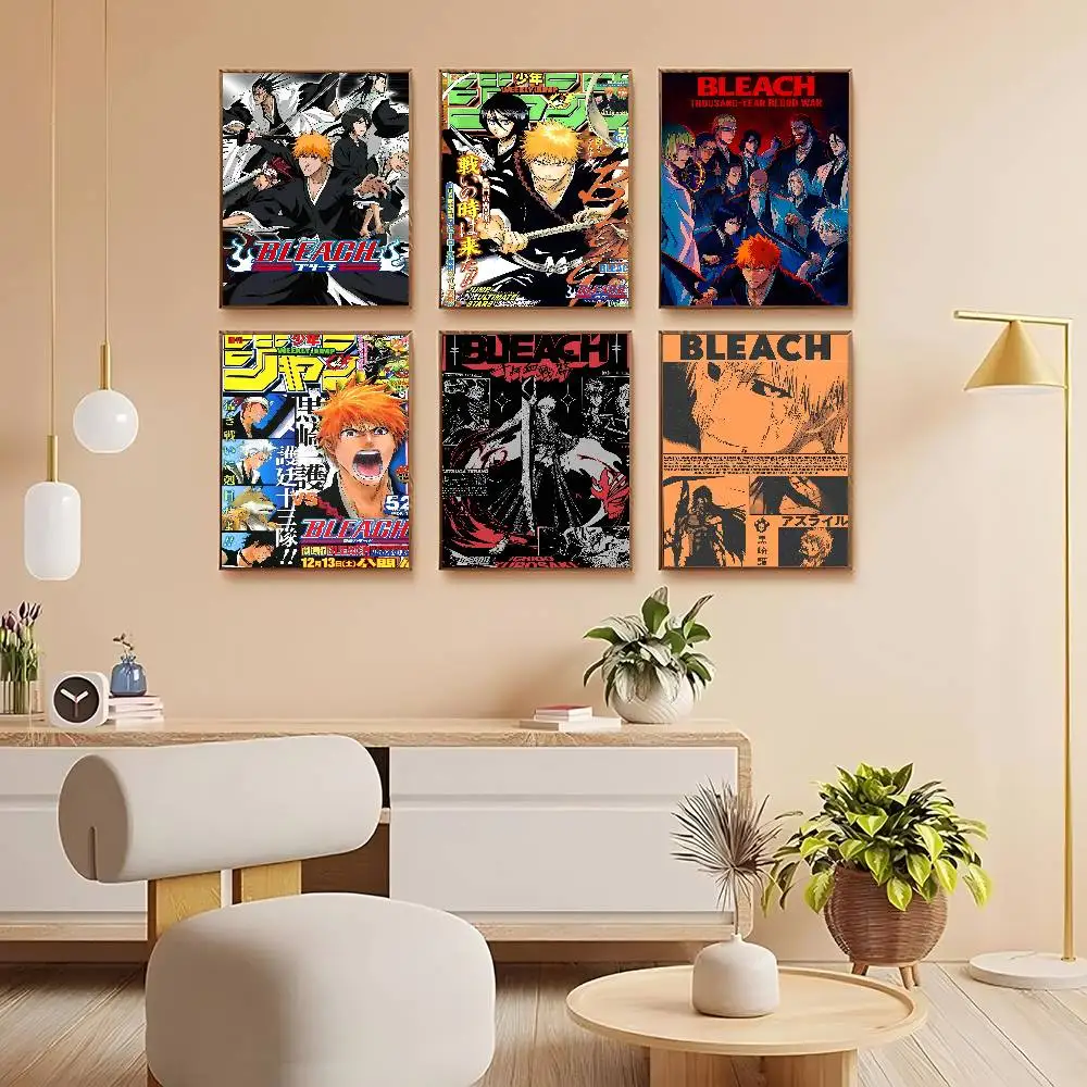HOT Anime B-Bleach Gift Frameless Poster Personalized Gift For Lovers Customizable Home Decor