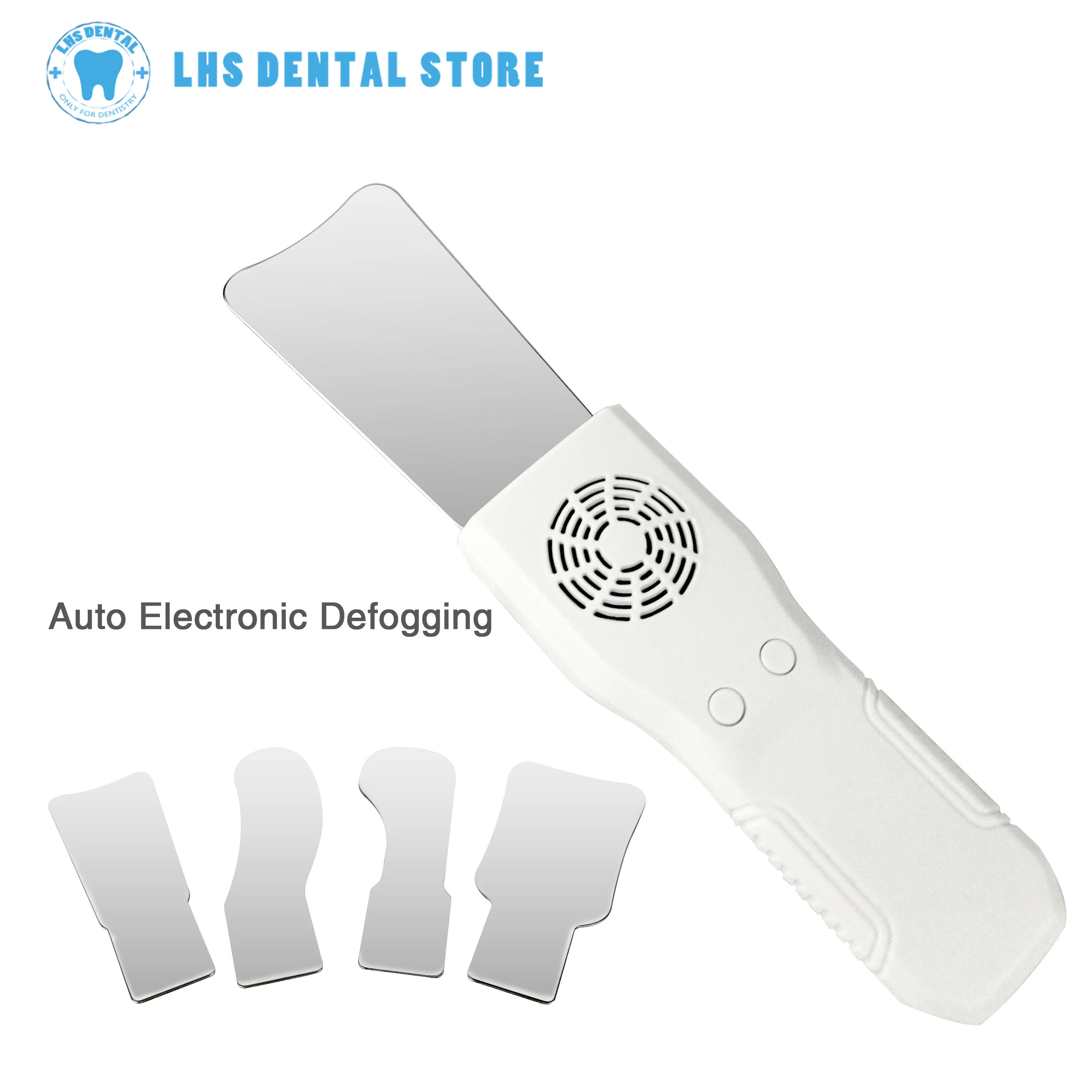 

Dental Anti-Fog Mirrors Set Fog Free Intraoral Photography Stainless Steel Mirror with LED Light Orthodontic Reflectors