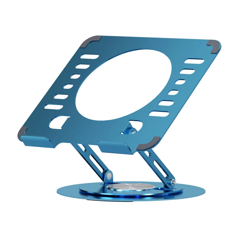 Premium Laptop Stand 360 Rotation Desktop Holder Ergonomic Height Adjustable Riser For Notebook Tablet Office Work