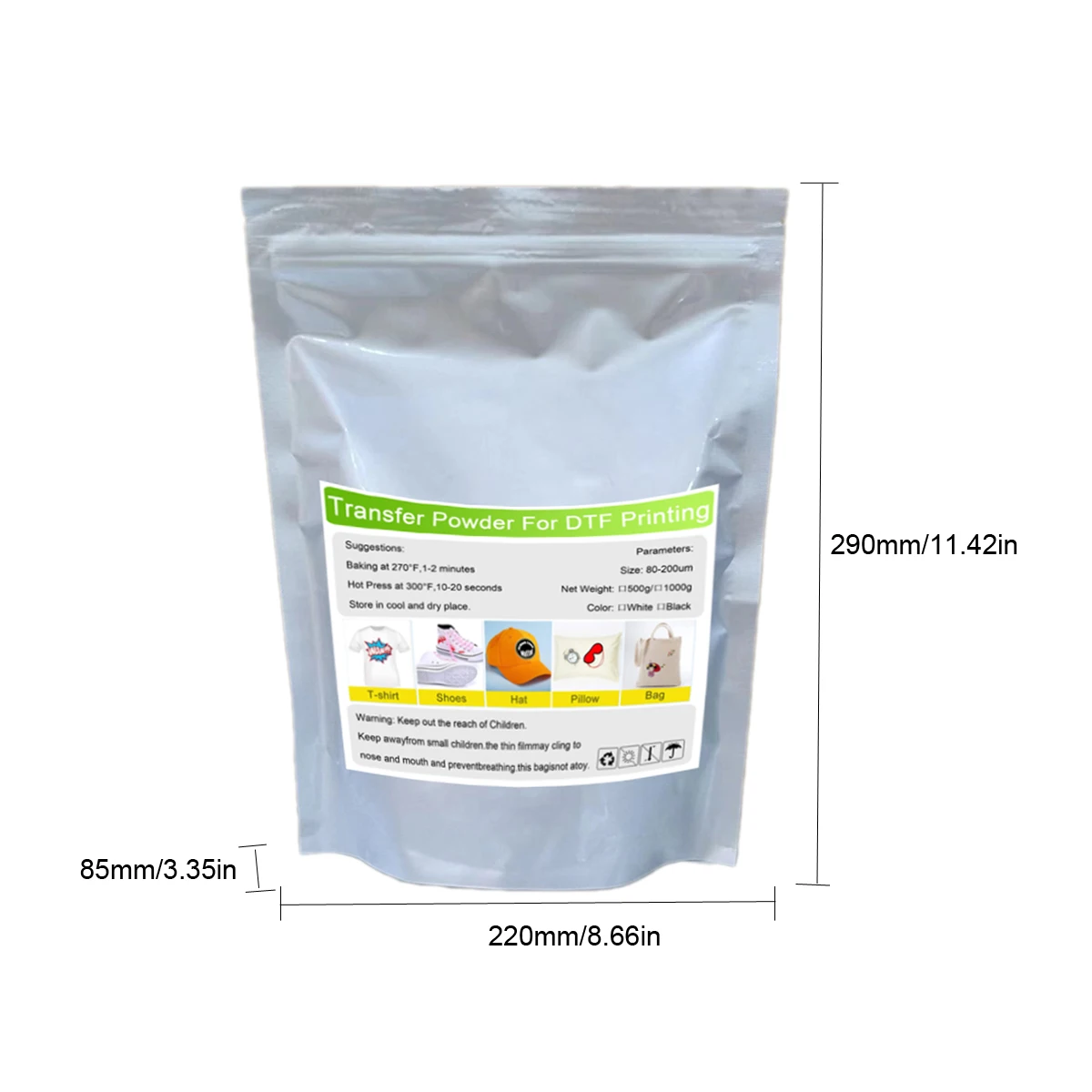 DTF Powder DTF Printer Hot Melt Powder for DTF Transfer Film DTF Printer DTF Poliamida Powder for DTF Direct Transfer Film