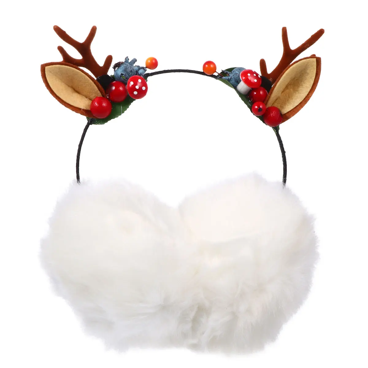 

Christmas Cat Antler Headband Antler Headband Warm Earmuffs for Girls Winter Earmuffs For Women Winter Cozy Accessories