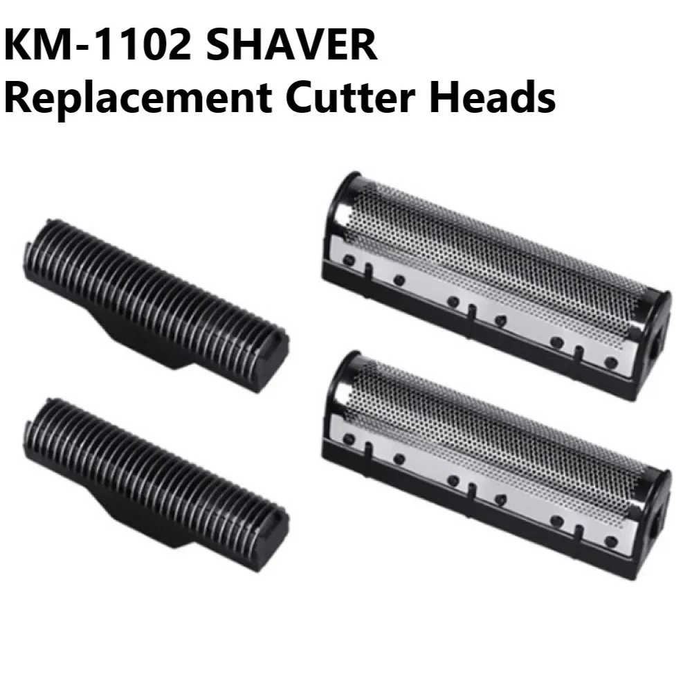 1Set Clipper Blade for Kemei Km-1102 Clipper Electric Shaver Parts Net Replacable and Durable Stainless Steel Material