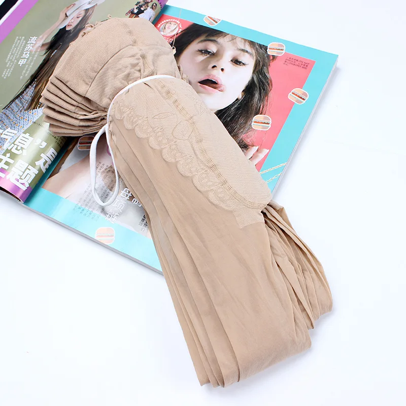 2025 30d 10pcs Women Sexy Bikini Velvet Anti Silk Pantyhose Antiskid Sole Tights With Wholesale Black Skin Color Thin Suitable