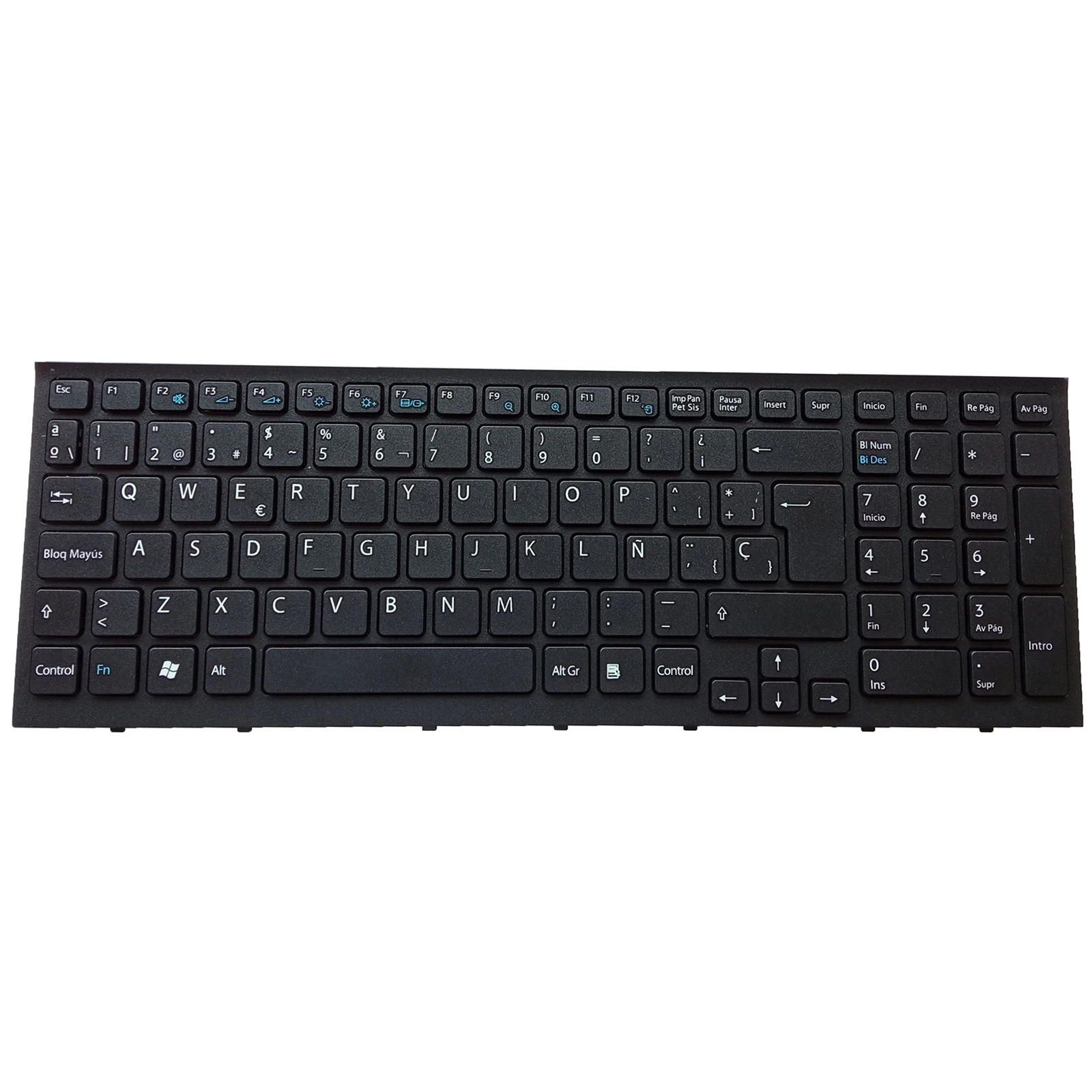 Teclado preto do portátil SP, apto para Sony Vaio, VPC-EC, VPCEB, VPC, série EF, novo