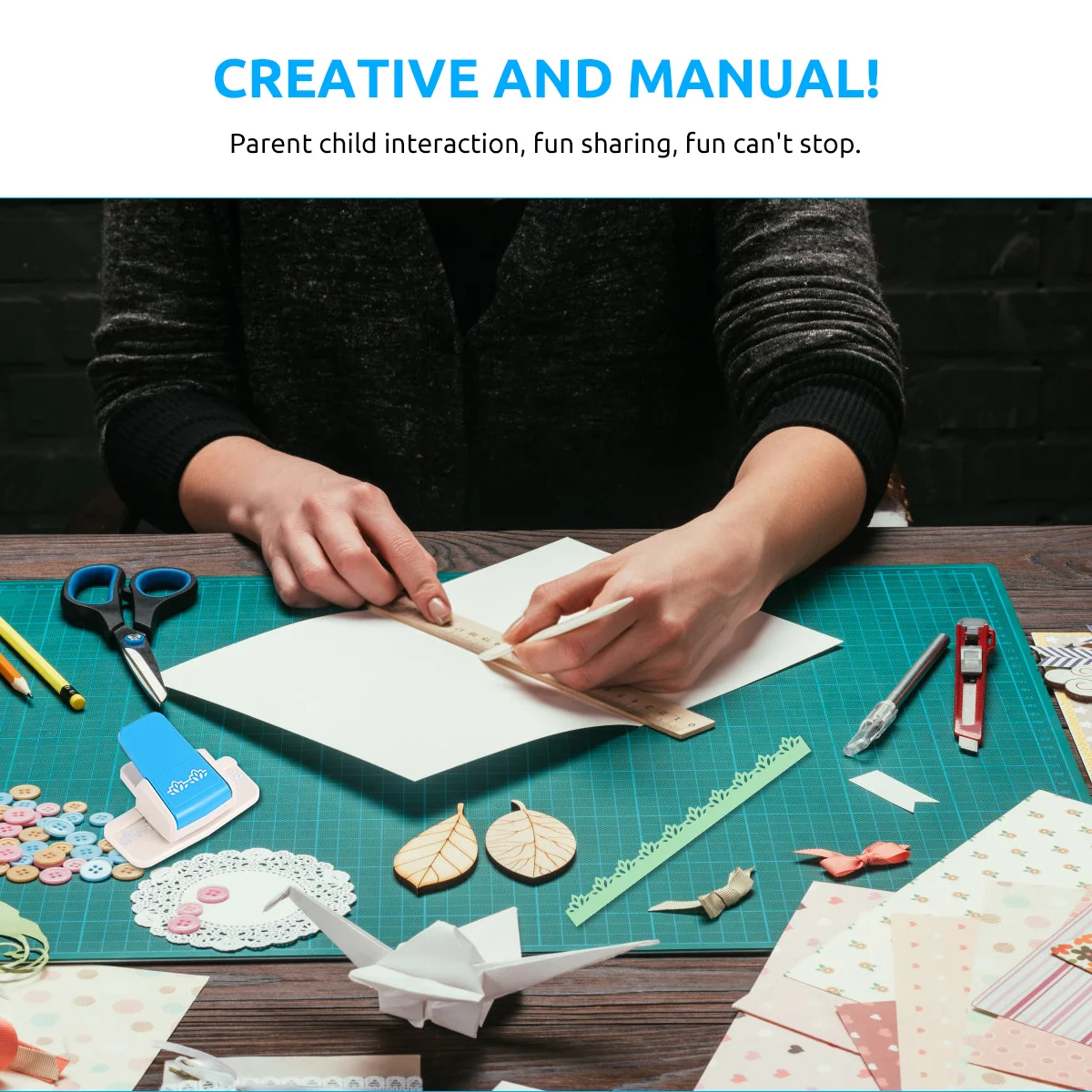 

1Pcs Paper Craft Punch Embossed Design Manual Puncher Small Size for DIY Scrapbooking Cards Envelope Paper Cutter Hole Puncher