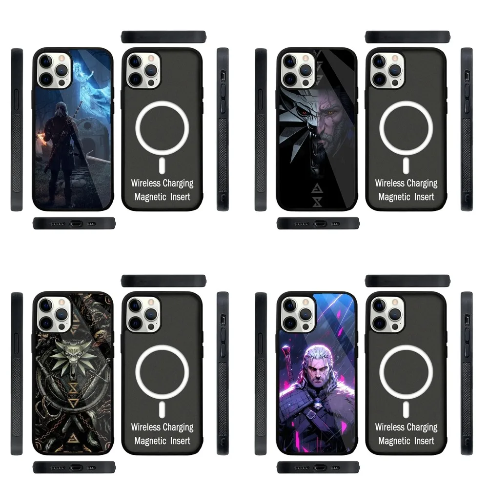 

The W-Witcher Game Phone Case Strong Magnetic For IPhone 16,15,14,13,Pro,Max,Plus,11,12,Mini For Magsafe Wireless Charging