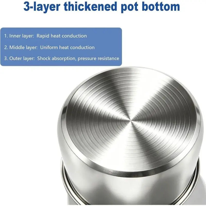M11K-Replacement Inner Pot 304(18/8) Stainless Steel For Instant Pot 6 Quart Food-Grade Insert Instantpot