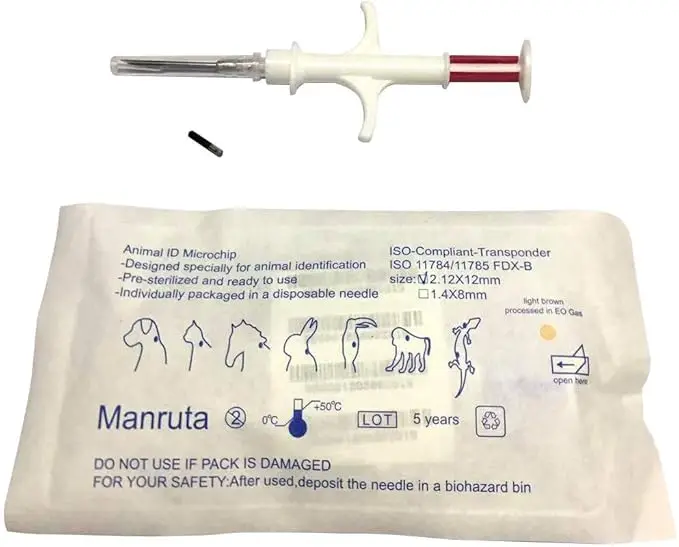 

20-Pack ISO Compliant Transponder RFID Microchip Tag