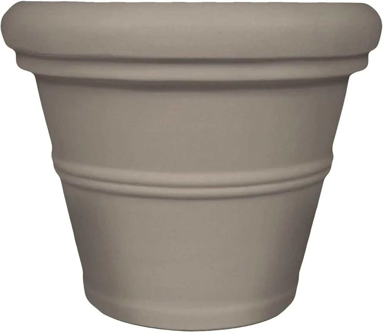 

20-Inch Rolled Rim Garden Planter, Weatherproof & UV-Resistant Polyethylene, Indoor/Outdoor Use