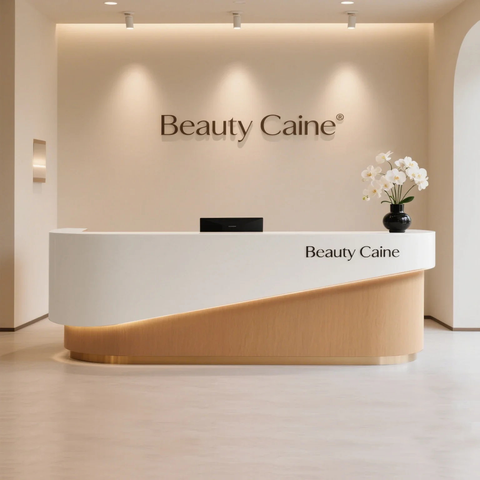 Beauty Salon Front Desk Light Luxury Style Clothing Store Checkout Page Reception Desks Paint Training Institution Furniture