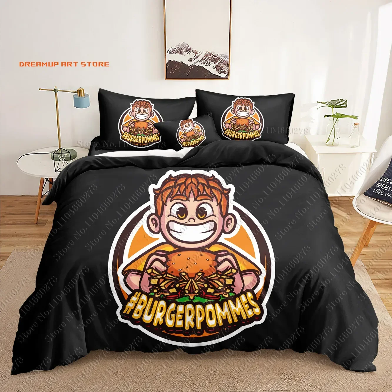 2026 Burgerpommes Icrimax 3D Bedding Sets Print Duvet Cover Adults/ Children Bed Comforter Birthday Gift Dropshipping