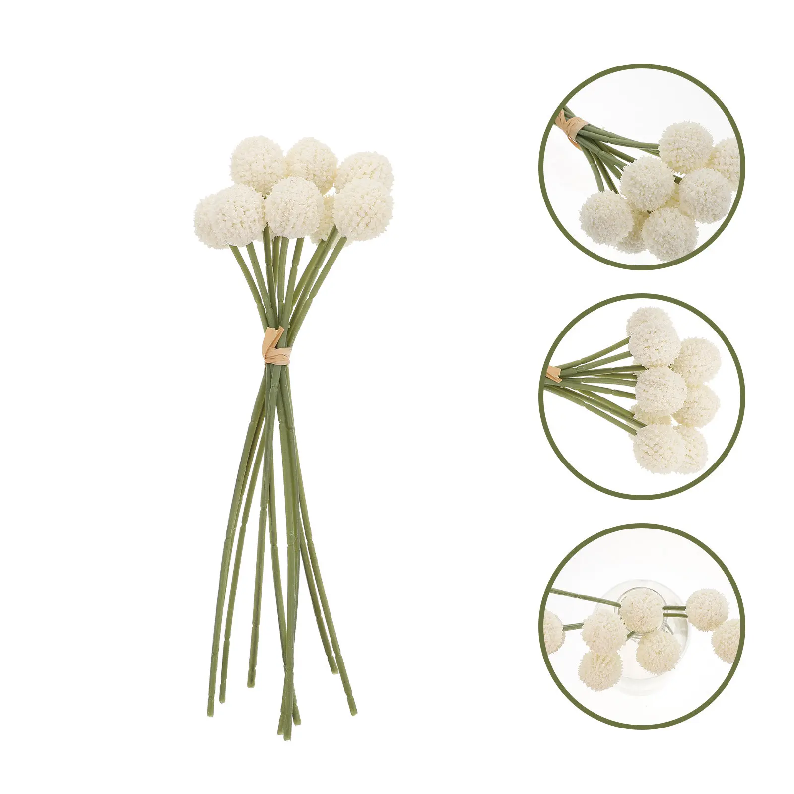 1 pièce, bouquet élégant de chrysanthèmes artificiels, bouquet décoratif de fleurs artificielles pour intérieur, décoration de salon, mariage, sans