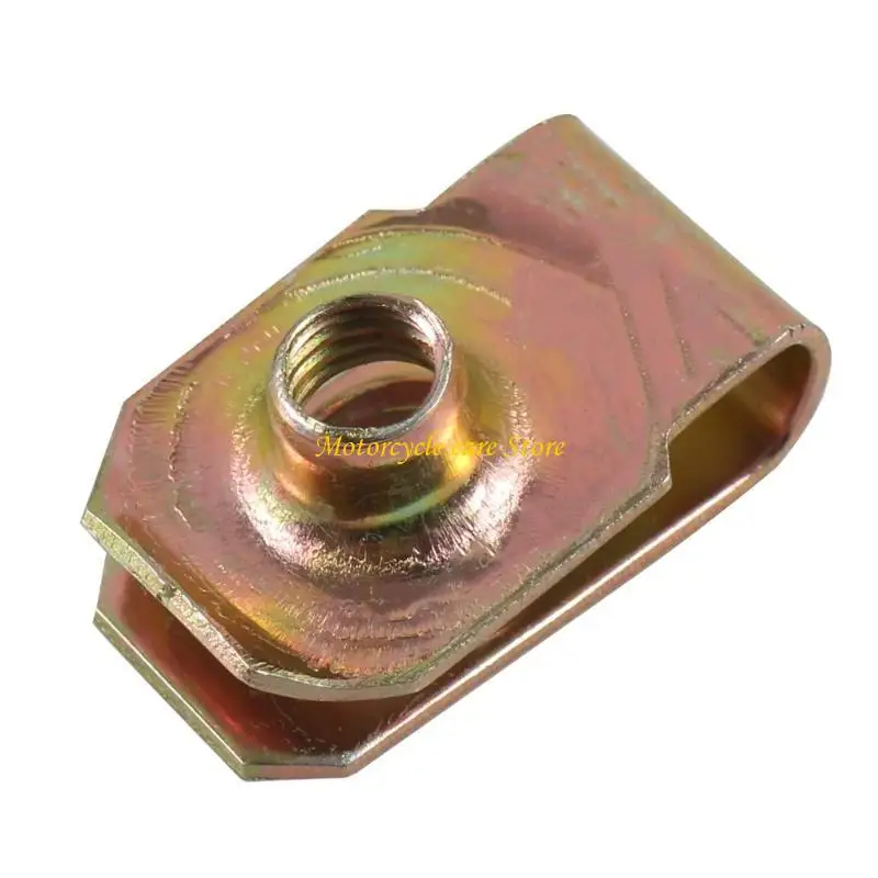 

U75F U-Type Clips U-Style Clip-On- Nut U-Type Fasteners Nut with Thread M8-M6-M5-M4 Reed-Nuts for Car Motorcycle Scooter ATV