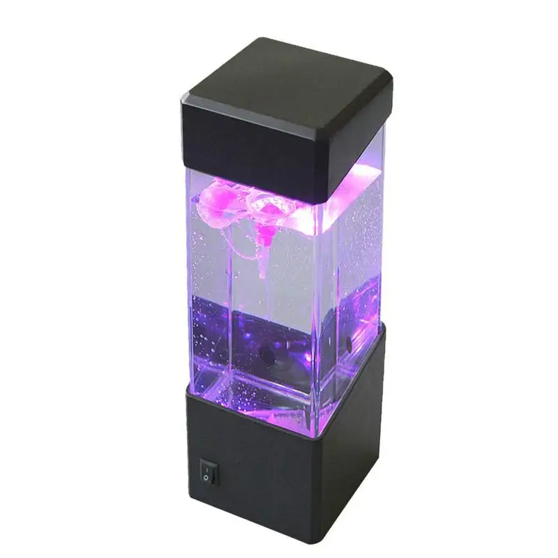 Jellyfish Tank Table Lamp, luz que muda a cor, LED, Animação, Dance to the Jellyfish Tank