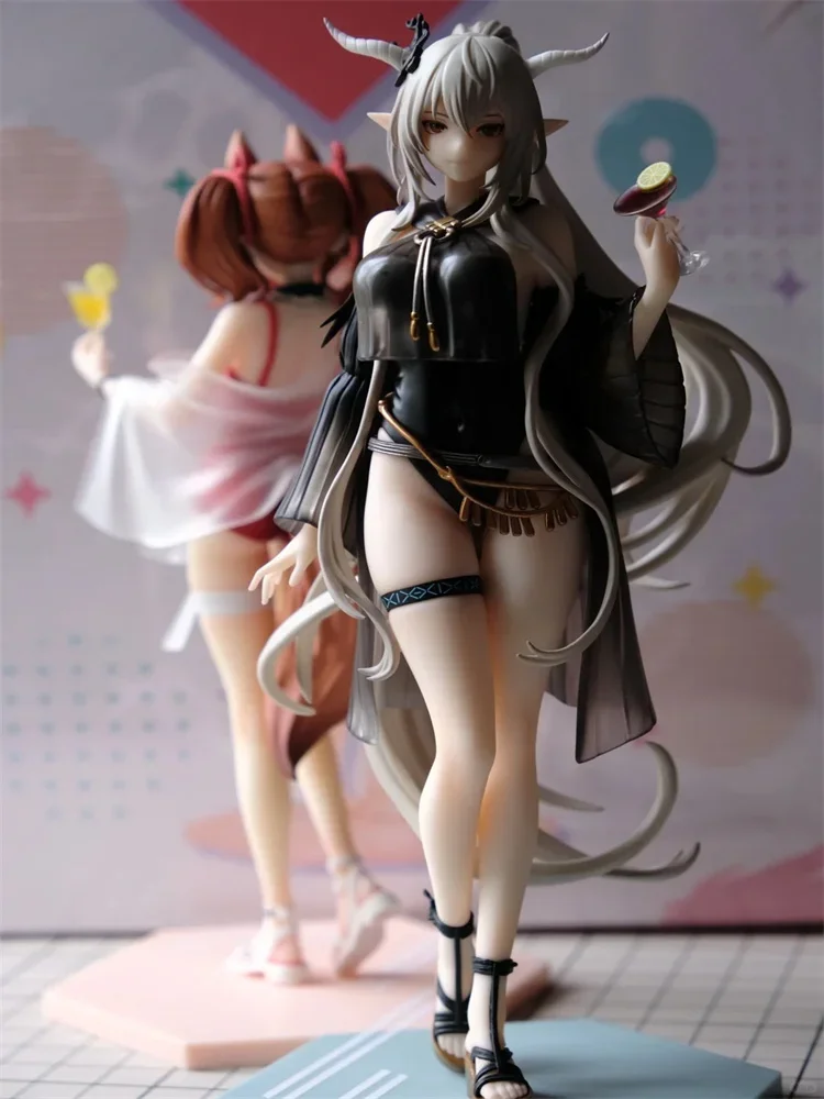 Figures Official Genuine Arknights Gift Series Shining Angelina Beauty Girl Summer Ver Game Peripheral Handmade Collect Model