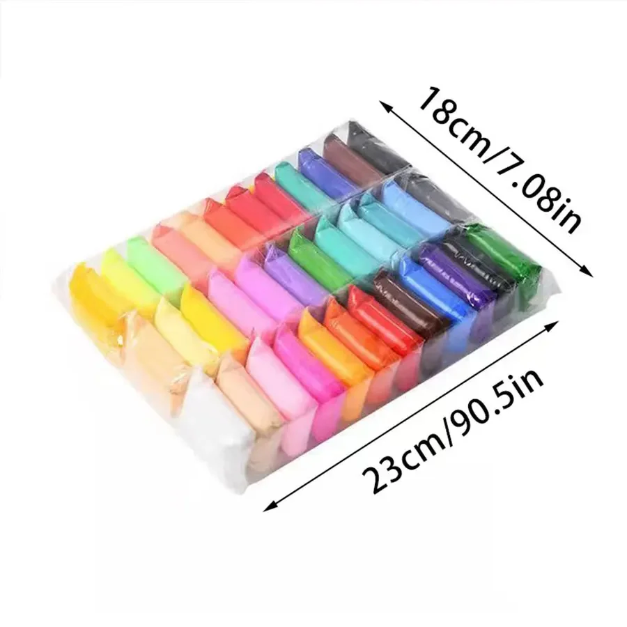 36 Color Clay Air-dried Clay Set, Ultra Light Plastic Clay with Carving Tools, DIY Crafts Gifts for Friends DIY for Children