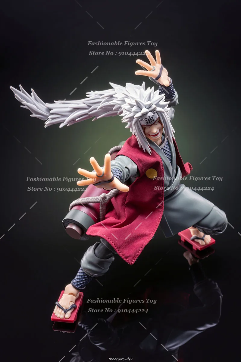 SHF 1/12 hombres soldado Jiraiya chaleco chaqueta muñecas de Anime Anime disfraz de Ninja capa bata ajuste 6 pulgadas modelo de figura de acción