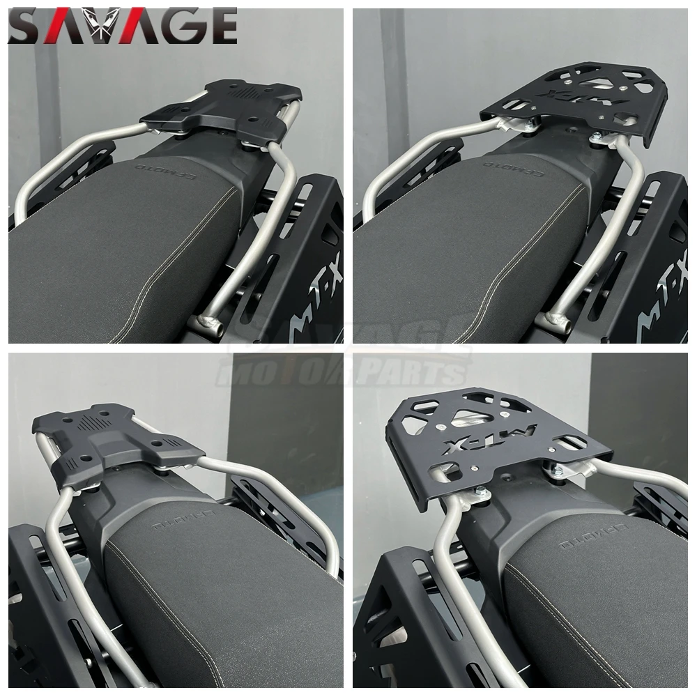 CFMOTO 800MT-X 2024 오토바이 부품용 800 MT-X 2025 리어 러기지 캐리어 랙, 수납 박스 선반 브래킷 테일 카고 지지대