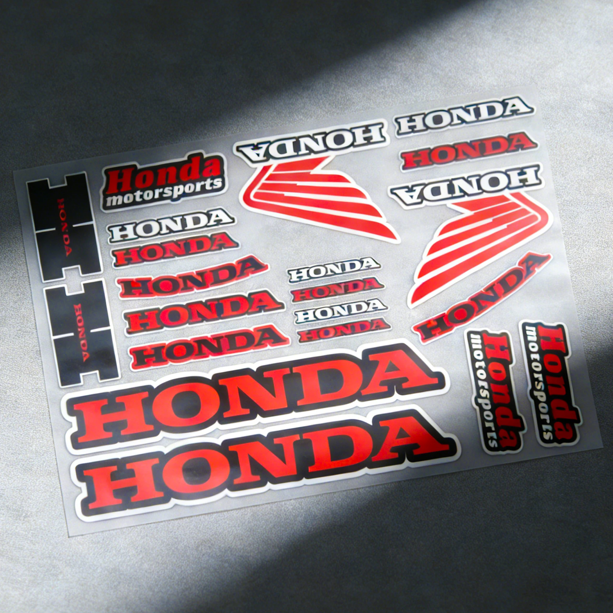 

Набор наклеек с логотипом для мотоциклов Honda, подходит для CB650R, CBR, PCX125, Hornet 600, Shadow, водонепроницаемые виниловые наклейки для мотоциклетных шлемов.