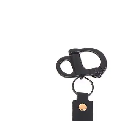 316 Stainless Steel Quick Release Clip Swivel Shackle Shackle With Leather Handle For Mask Firefighter Rigging Accessory
