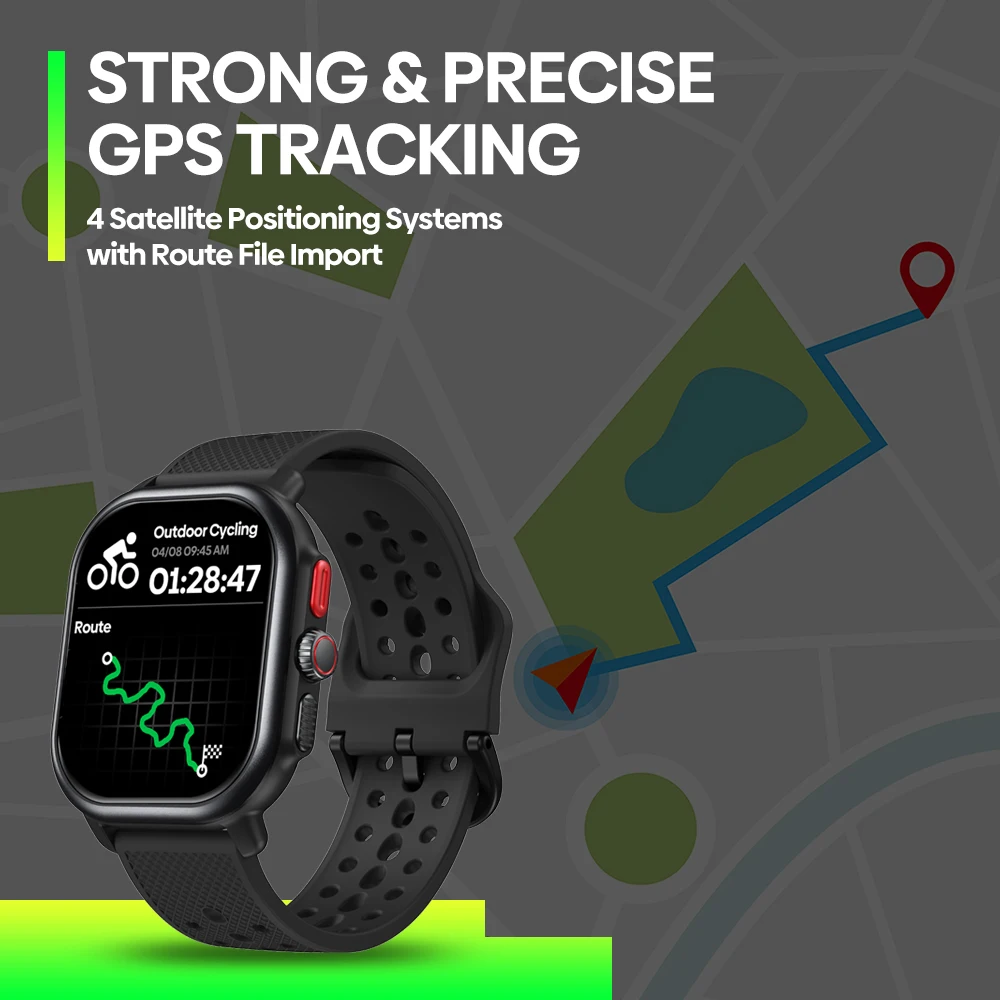 Zeblaze Beyond 3 PRO GPS Smart Watch Phone Calls Built-in GPS & Route Import 2.15'' HD AMOLED Bluetooth Watch Health Tracker