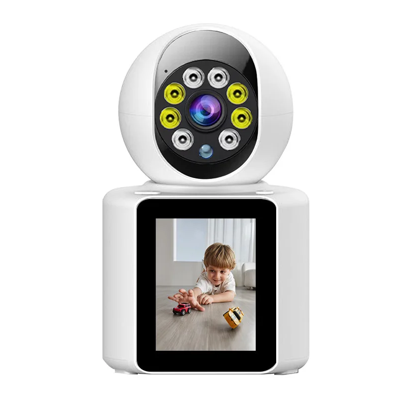 One click video call, 360 degree monitoring, wireless WiFi, mobile phone, remote home viewing, two-way visibility, home camera