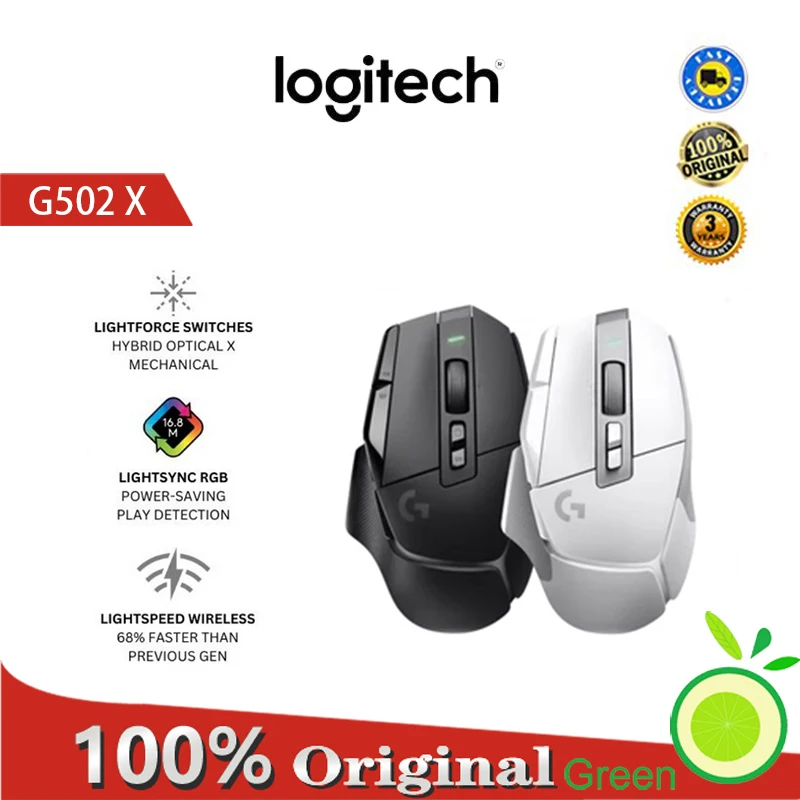 mouse para jogos sem fio lightvelocidade mouse optico rgb com interruptores hibridos lighforce rgb hero25600 logitech g502 x 01