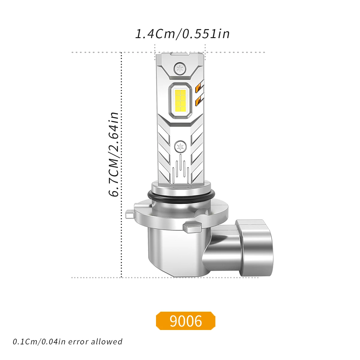 Leistungsstarkes Plug-and-Play, 1:1-Halogengröße auf LED-Scheinwerferlampen, Autolichter, H4, H7, H11, H8, H9, 9005, HB3, 9006, HB4, 6000 K, 12 V, für Autos