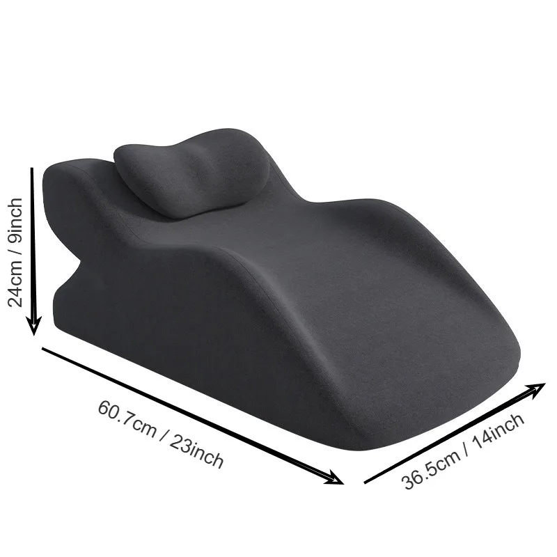 Meicarelife Bed Pillow with  Attached Cushion - for Back, Neck, Stomach Sleepers, Multi-Functional Bed Ergonomics Pillow