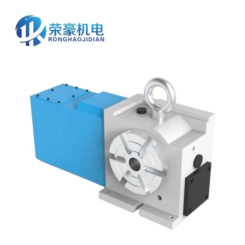 High-precision Automatic CNC Indexing Disc Head Fourth Axis Roller Cam Turntable Rotating Table Ronghao Metal